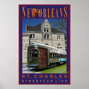 N'awlins Streetcar-Print Poster
