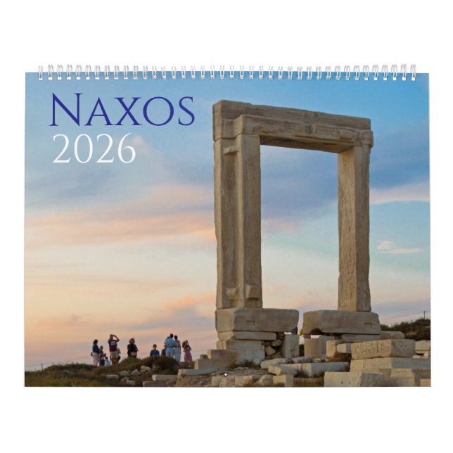 Naxos 2026 Greek Island Calendar (Cover)
