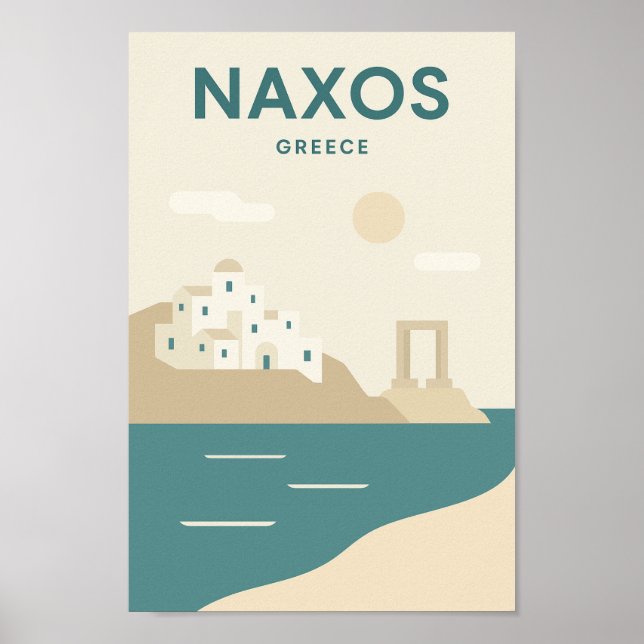 Naxos Greece Minimalist Poster (Front)