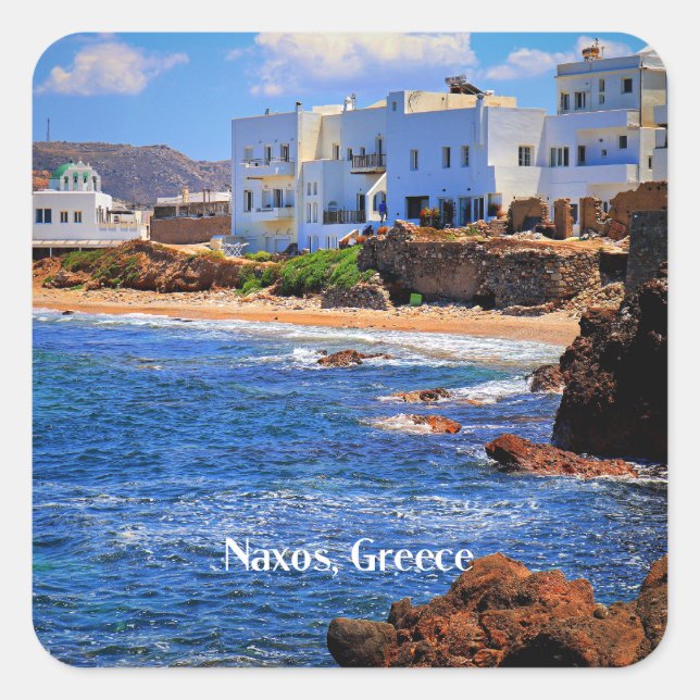 Naxos, Greece Square Sticker (Front)