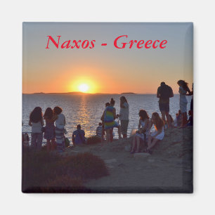Naxos Greece - Sunset Magnet