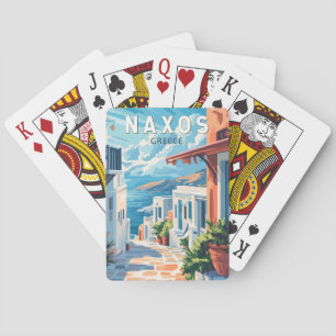 Naxos Greece Travel Art Vintage Playing Cards