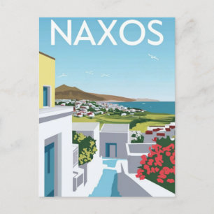 Naxos Greece  Travel Postcard