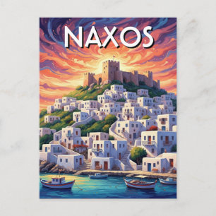 Naxos Greek Islands Travel Postcard