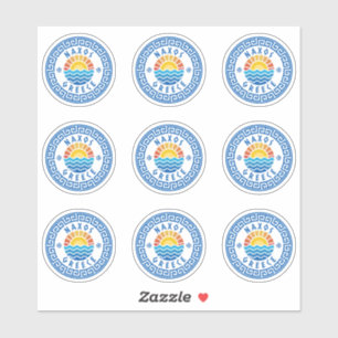Naxos Island, Greece Multiple Pack Sticker