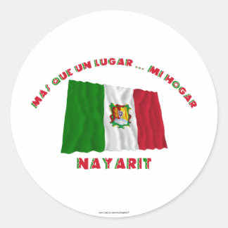 Nayarit - Más Que un Lugar ... Mi Hogar Classic Round Sticker