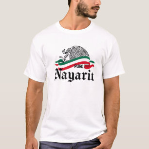Nayarit Mexico: Puro Nayarit Eagle Flag T-Shirt
