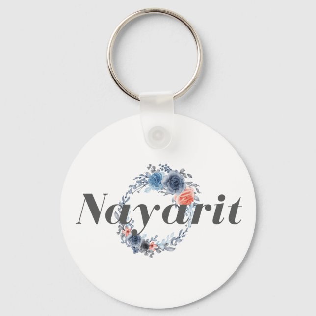 Nayarit Mexico Travel Destination Bridesmaid  Keyc Key Ring (Front)