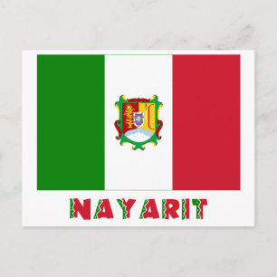 Nayarit Unofficial Flag Postcard