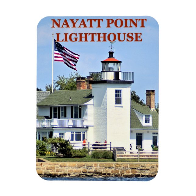 Nayatt Point Lighthouse, Rhode Island Magnet (Vertical)