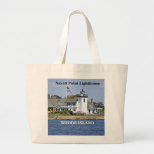 Nayatt Point Lighthouse, Rhode Island Tote Bag