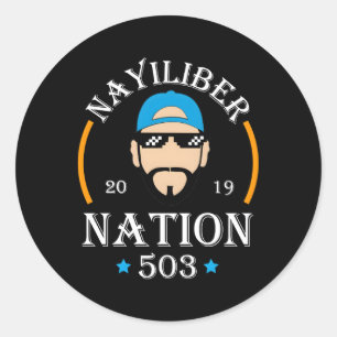 Nayib Bukele Nayiliber Nation 503 El Salvador Classic Round Sticker