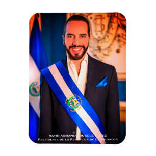Nayib Bukele, President of El Salvadore Magnet