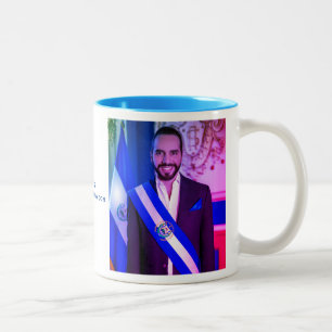Nayib Bukele, President of El Salvadore Two-Tone Coffee Mug