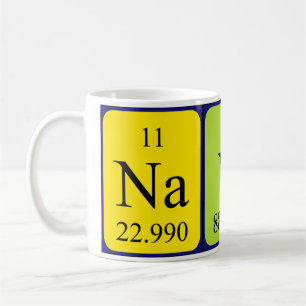 Nayla periodic table name mug