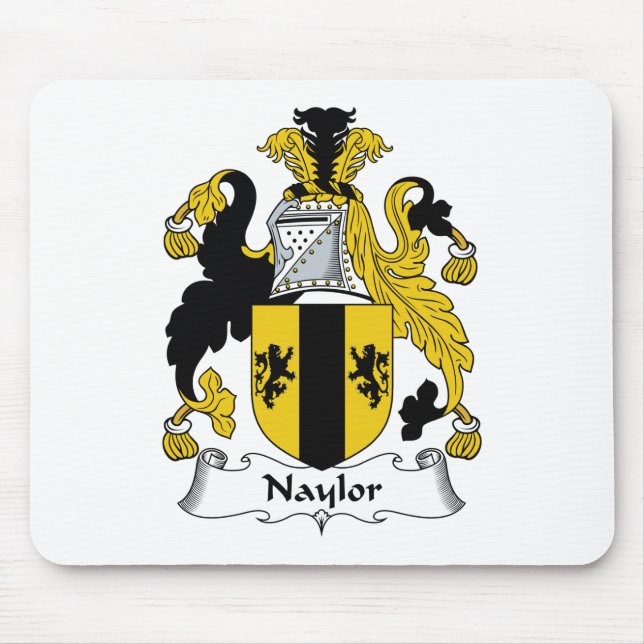 Naylor Family Crest Mouse Mat (Front)