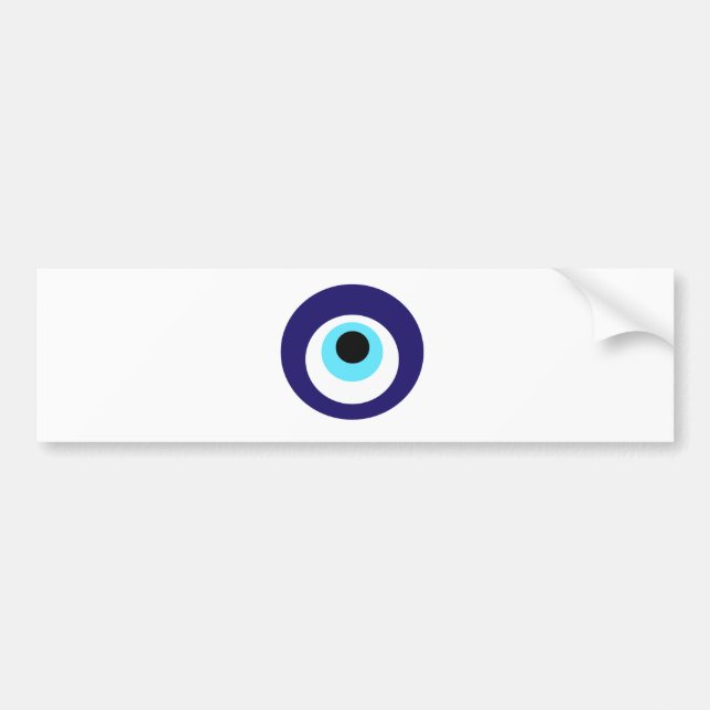 Nazar amulet (nazar boncuğu) bumper sticker (Front)