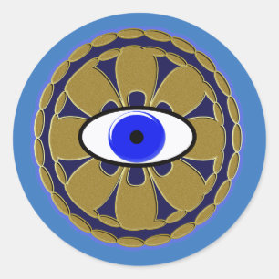 nazar "evil eye" amulet classic round sticker