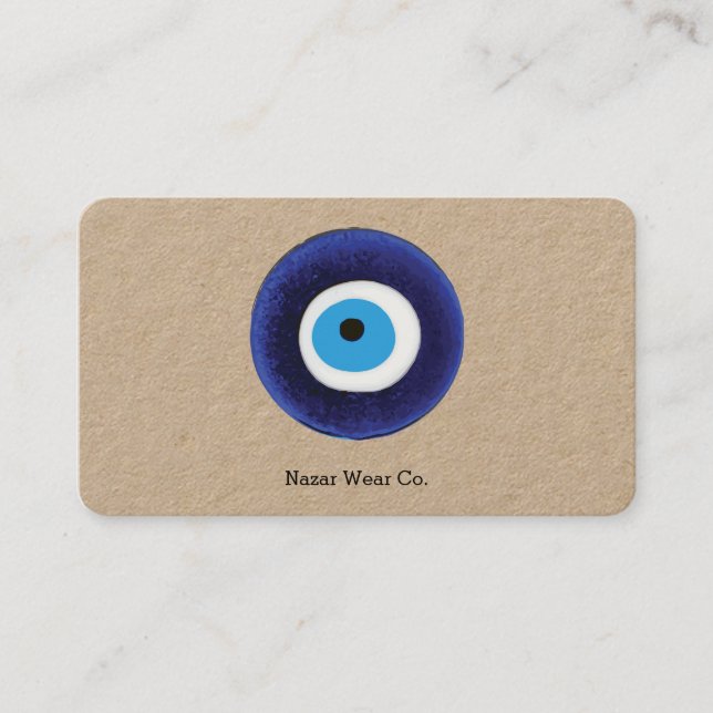 Nazar Evil Eye Protection Symbol Business Card (Front)