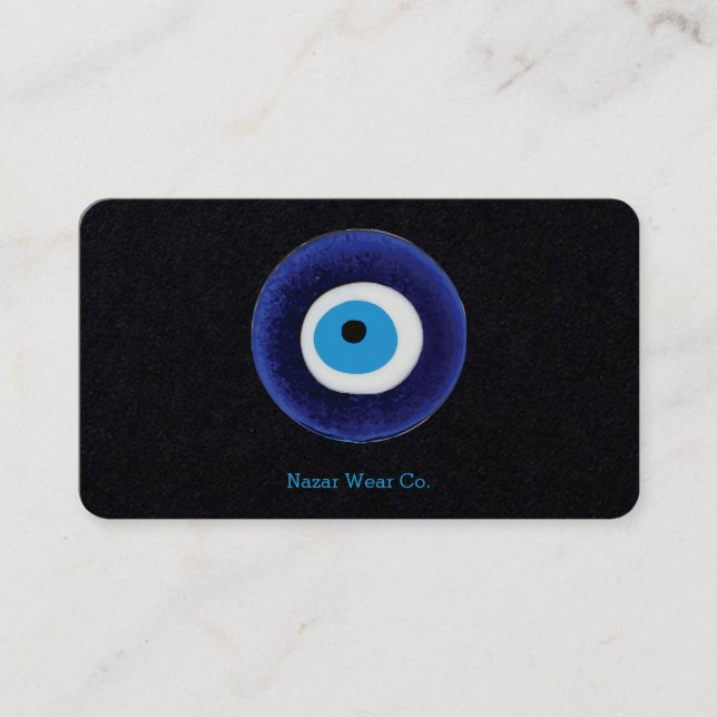 Nazar Evil Eye Protection Symbol Business Card (Front)