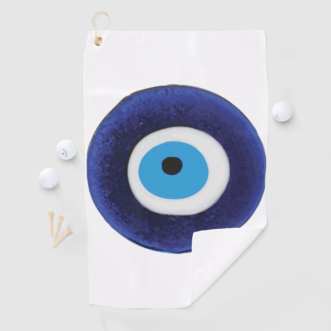 Nazar Evil Eye Protection Symbol Golf Towel (InSitu)