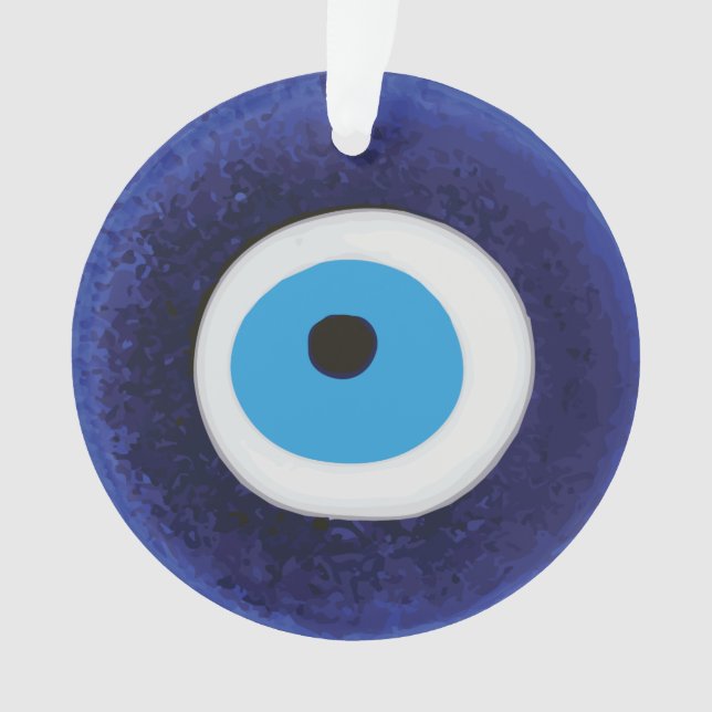 Nazar Evil Eye Protection Symbol Ornament (Front)