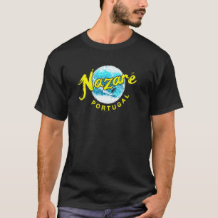 Nazare Portugal Big Wave Surfer T-Shirt
