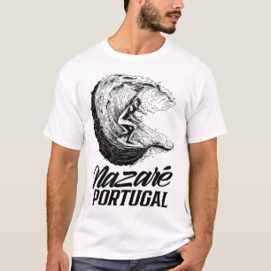Nazaré Portugal Surfing Surfer Surf Wave T-Shirt