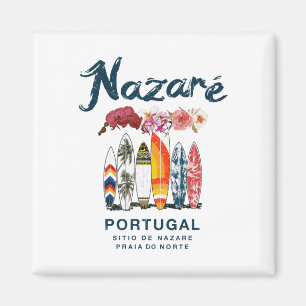 Nazare Portugal Vintage Surfing _4  Magnet