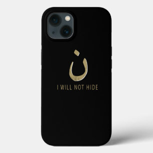 Nazarene Christian Will Not Hide Design Arabic Nun iPhone 13 Case