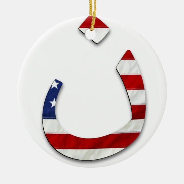 Nazarene Flag #2 Ceramic Tree Decoration (Front)