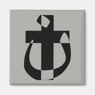 Nazarene Symbol Solidarity Christian Cross Magnet