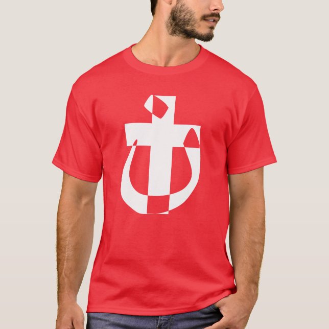 Nazarene Symbol Solidarity Christian Cross T-Shirt (Front)