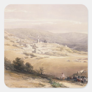 Nazareth, April 28th 1839, plate 28 from Volume I Square Sticker