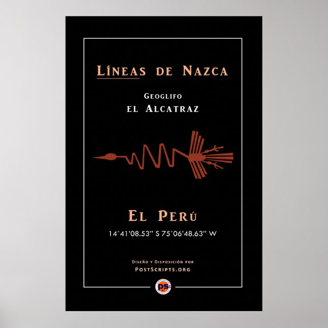 Nazca Geoglyphs-Alcatraz Poster (Front)