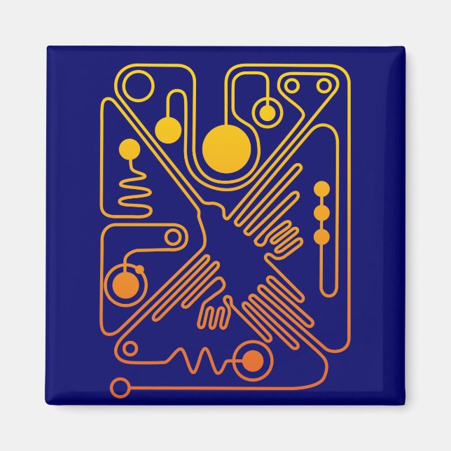 Nazca Hummingbird 3 Magnet (Front)