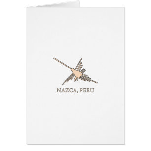 Nazca Hummingbird Geoglyph Newsprint