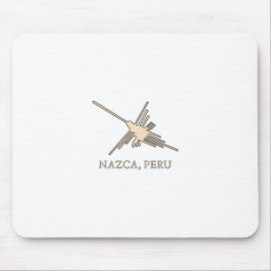 Nazca Hummingbird Geoglyph Newsprint Mouse Mat