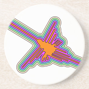 Nazca Hummingbird Peru Drawing Coaster