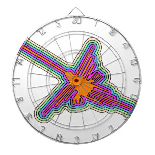 Nazca Hummingbird Peru Drawing Dartboard