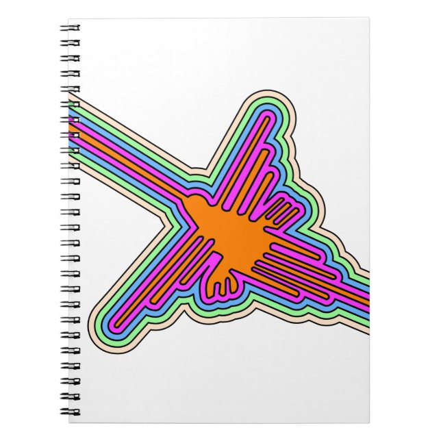 Nazca Hummingbird Peru Drawing Notebook (Front)