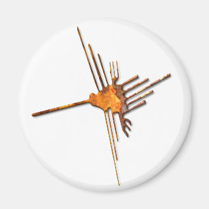 Nazca Hummingbird rust Magnet