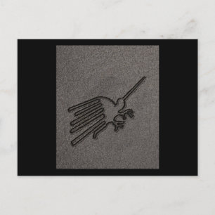 NAZCA LINES BIRD NAZCA LINES ART Geoglyphs Ancient Postcard