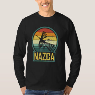 Nazca Lines Eagle Bird Ancient Peru Desert Geogly T-Shirt