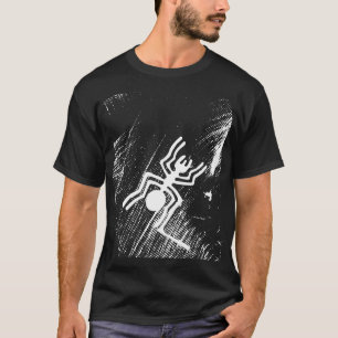 Nazca Lines Geoglyphs - Ancient White Spider T-Shirt