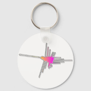 Nazca Lines Hummingbird Key Ring