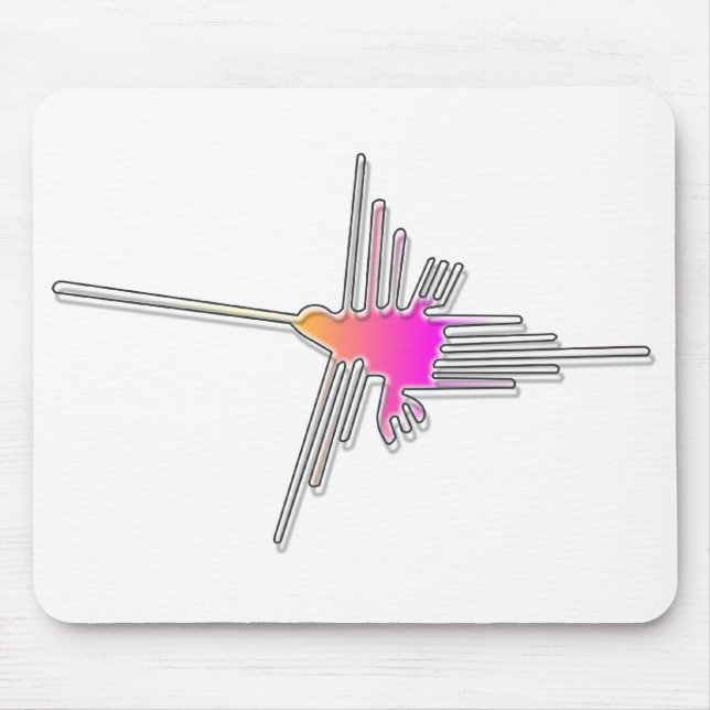 Nazca Lines Hummingbird Mouse Mat (Front)