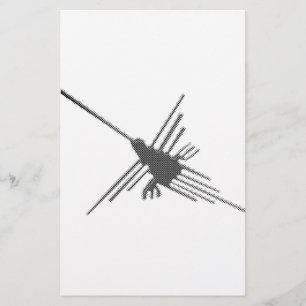 Nazca Lines Hummingbird Newsprint Stationery
