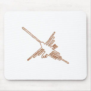 Nazca Lines Hummingbird Sketch Mouse Mat