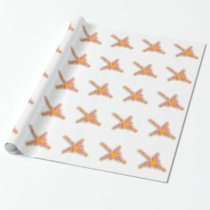 Nazca Lines Hummingbird With Wrinkled Paper Effect